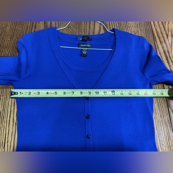 Sweater with matching shell set in blue - Picture 8 of 8